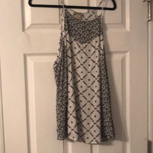 black & white halter tank